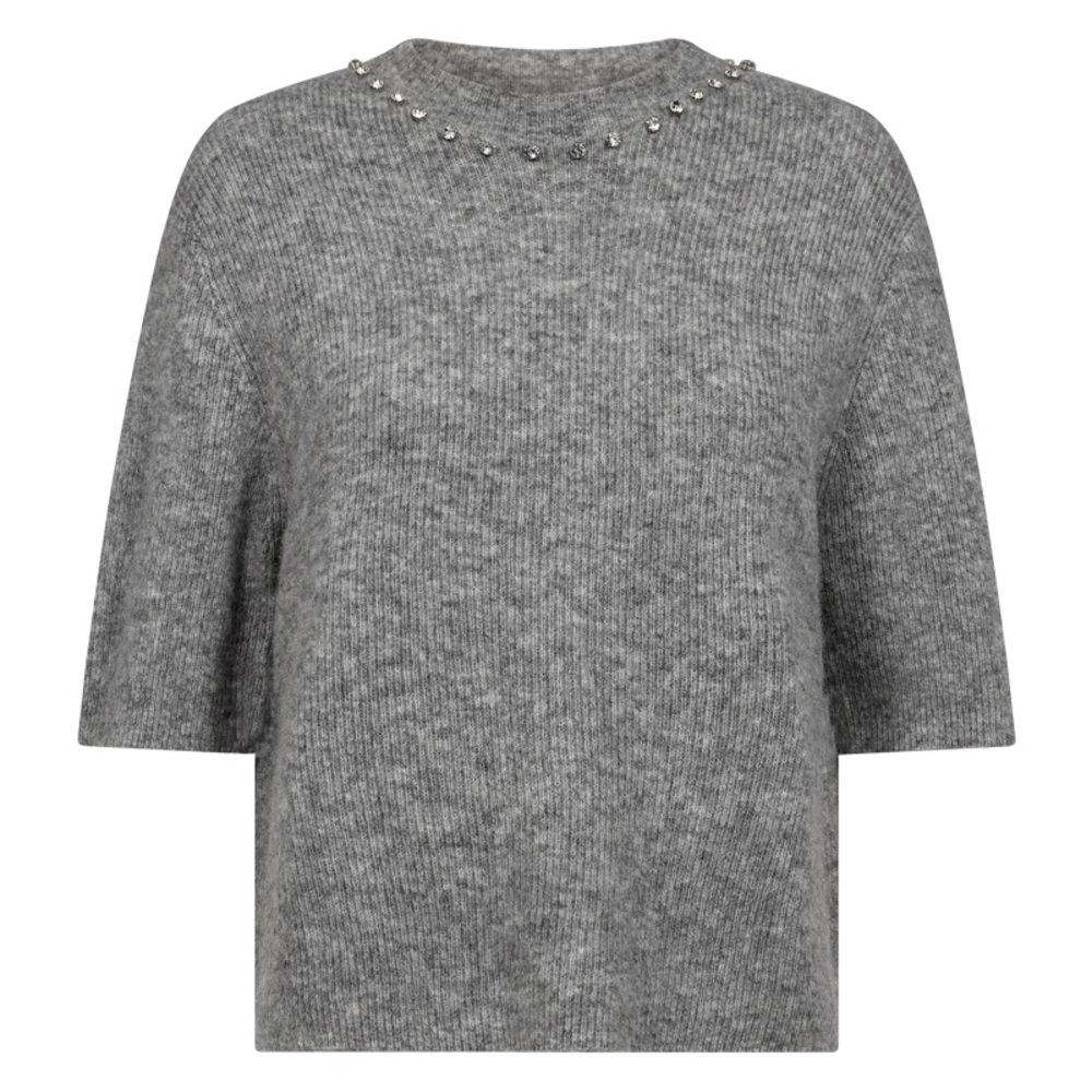 Copenhagen muse CMIBRA - SHORT-SLEEVED PULLOVER IN GREY